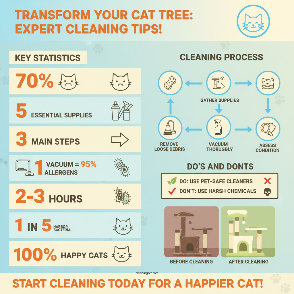 how to clean cat tree - Data Infographic and Statistics