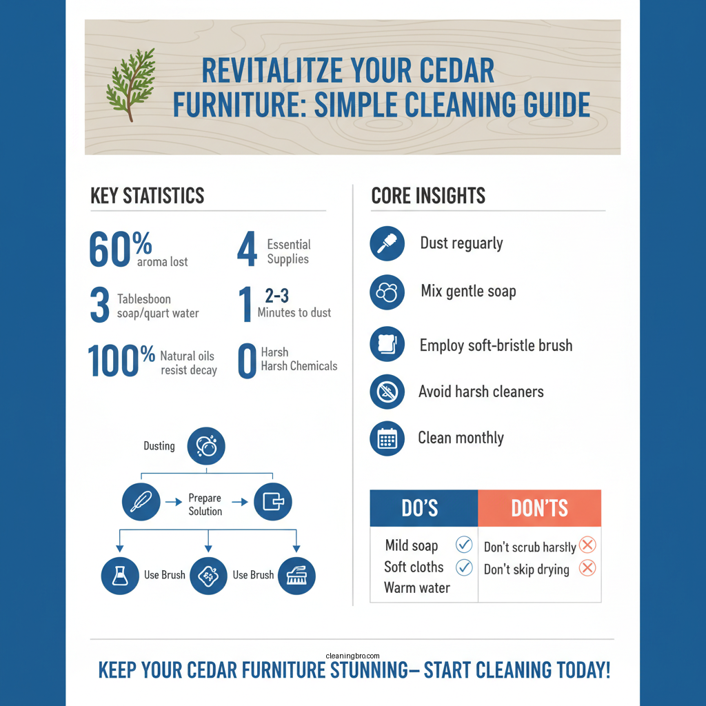 how to clean cedar wood furniture - Data Infographic and Statistics