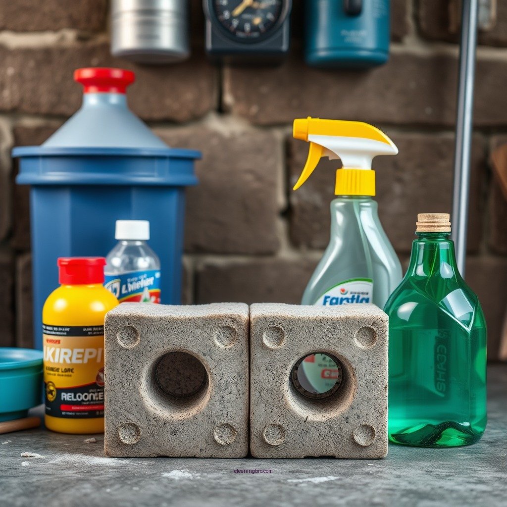 Essential Cleaning Supplies - how to clean cement blocks