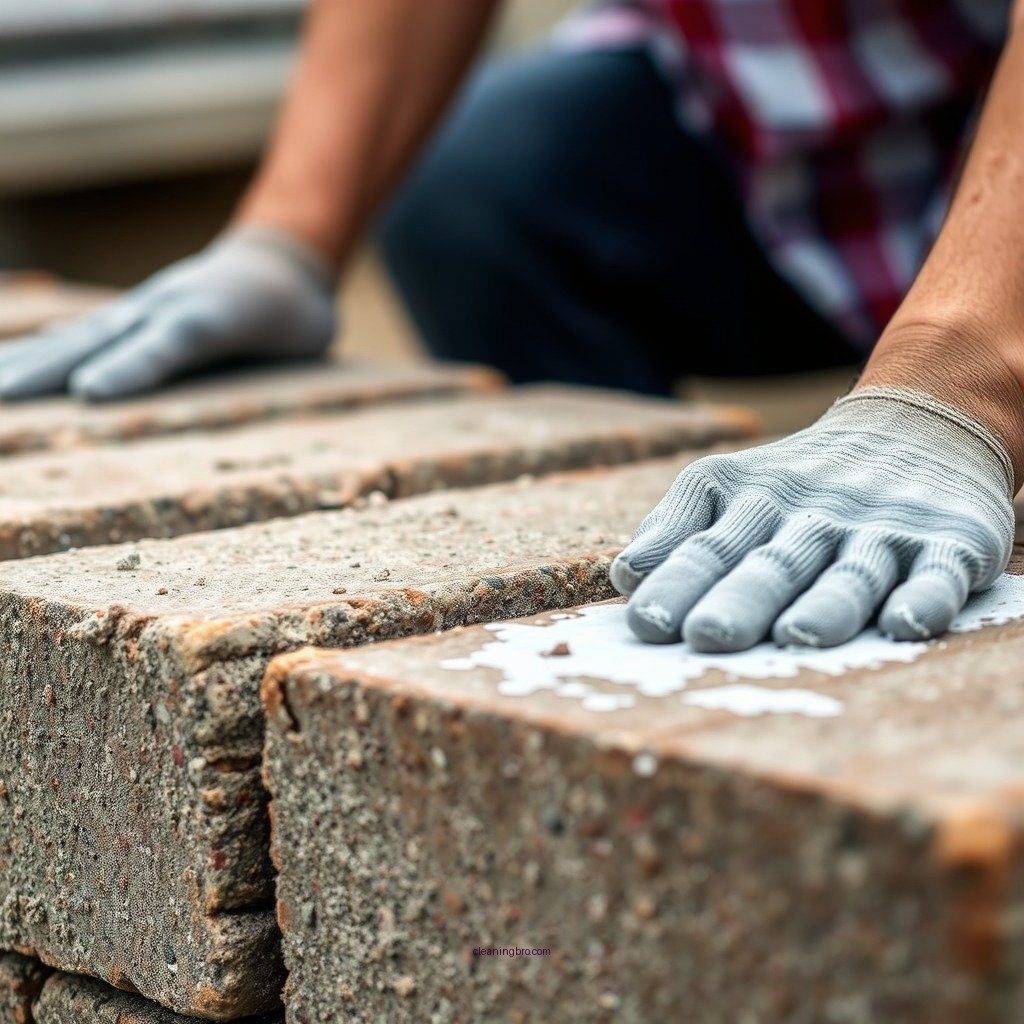 Step-by-Step Cleaning Process - how to clean cement blocks