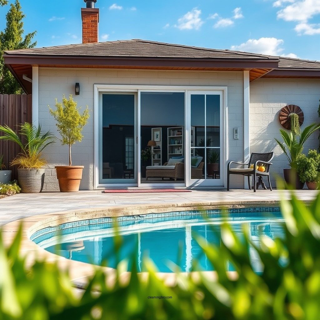 Prepare the Area - how to clean cement pool deck