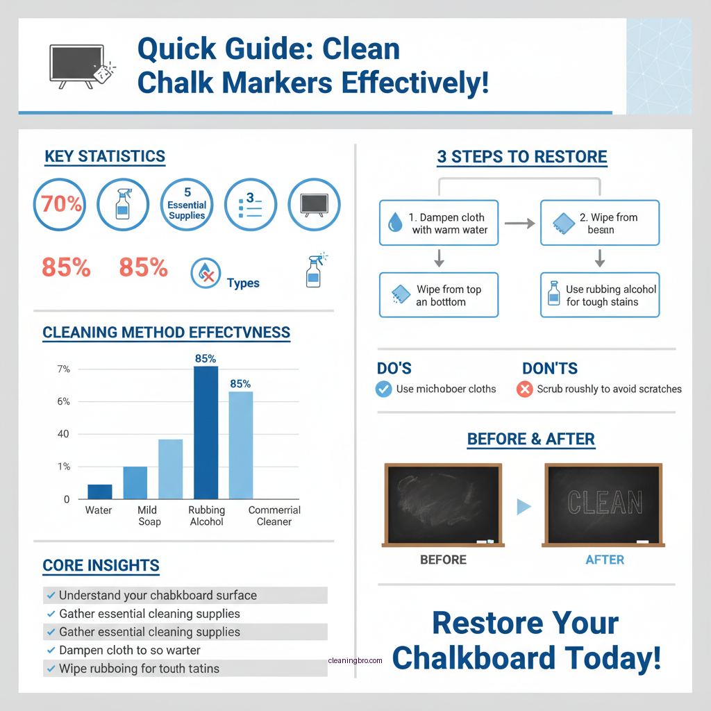 how to clean chalk marker off chalkboard - Data Infographic and Statistics