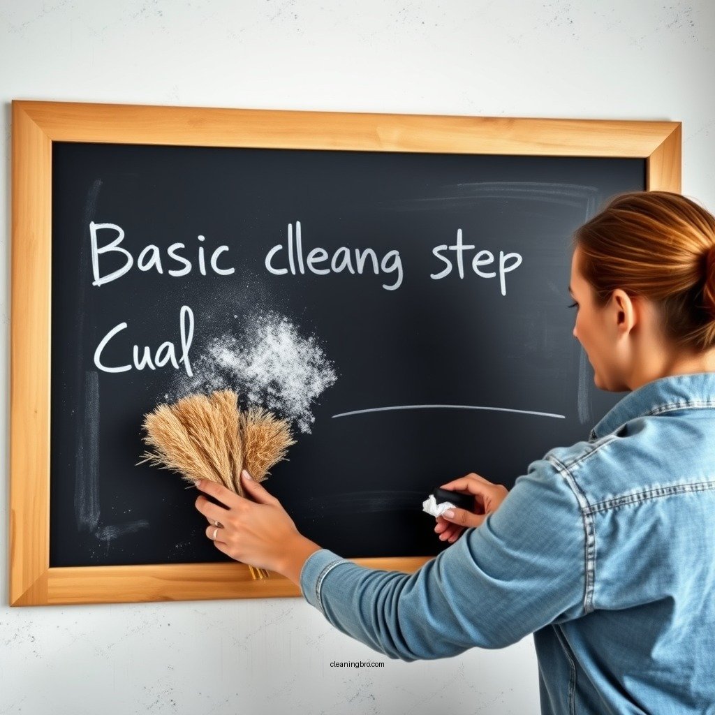 Basic Cleaning Steps - how to clean chalkboard wall