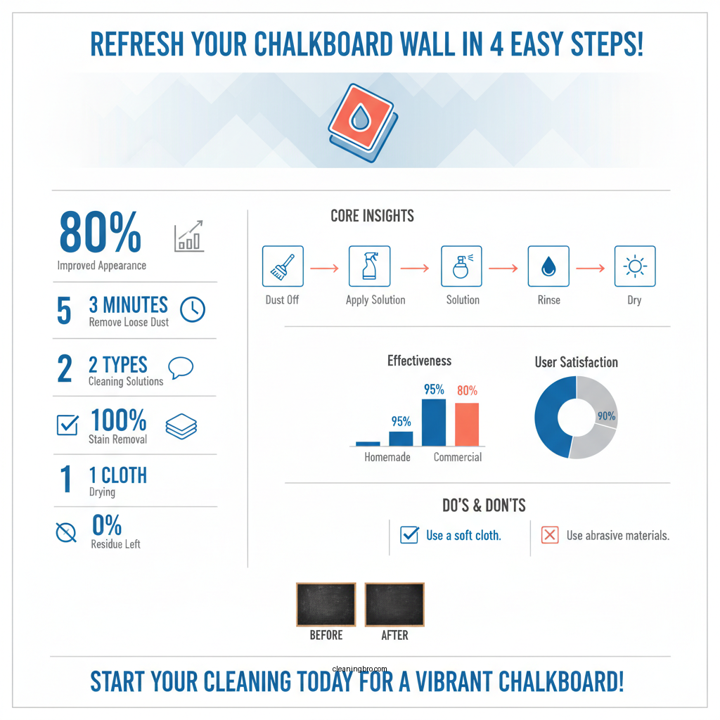 how to clean chalkboard wall - Data Infographic and Statistics