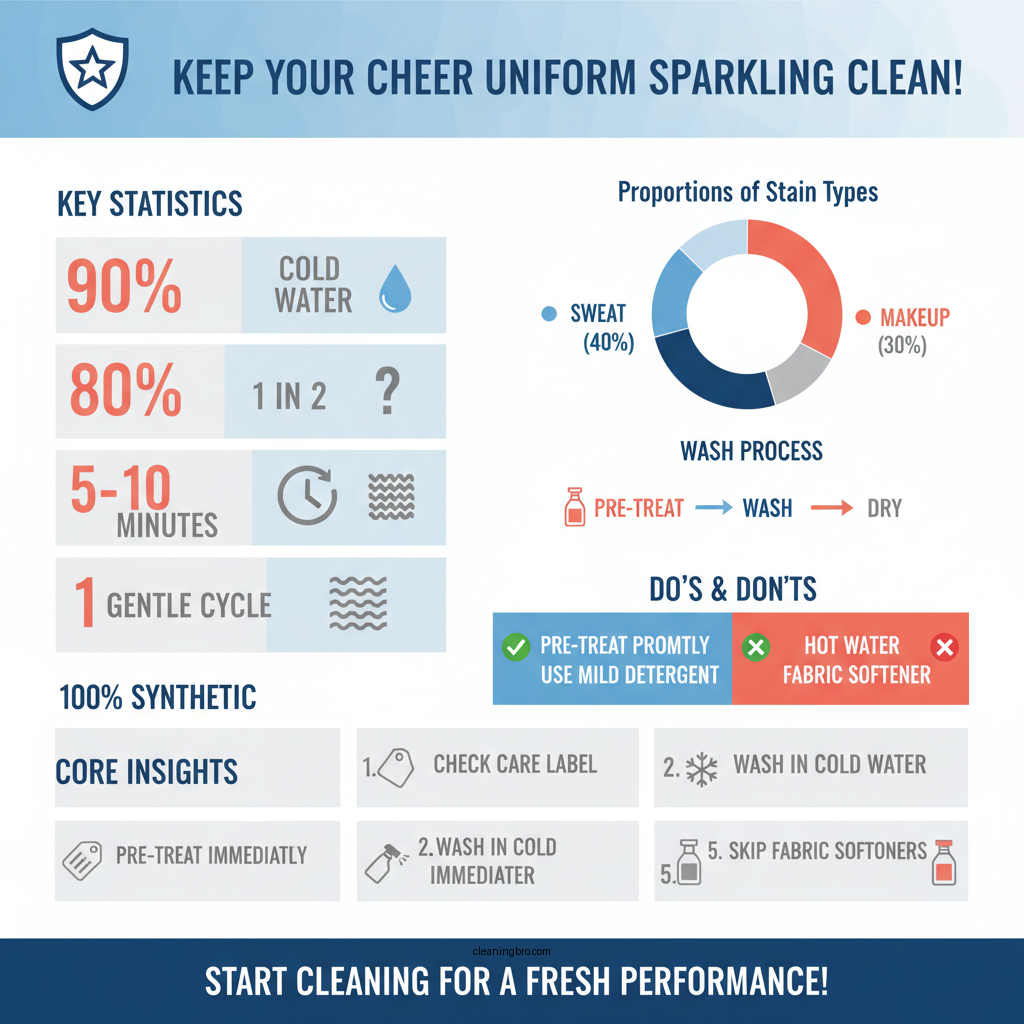 how to clean cheer uniform - Data Infographic and Statistics