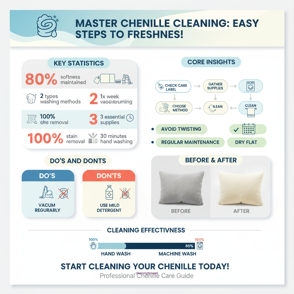 how to clean chenille - Data Infographic and Statistics