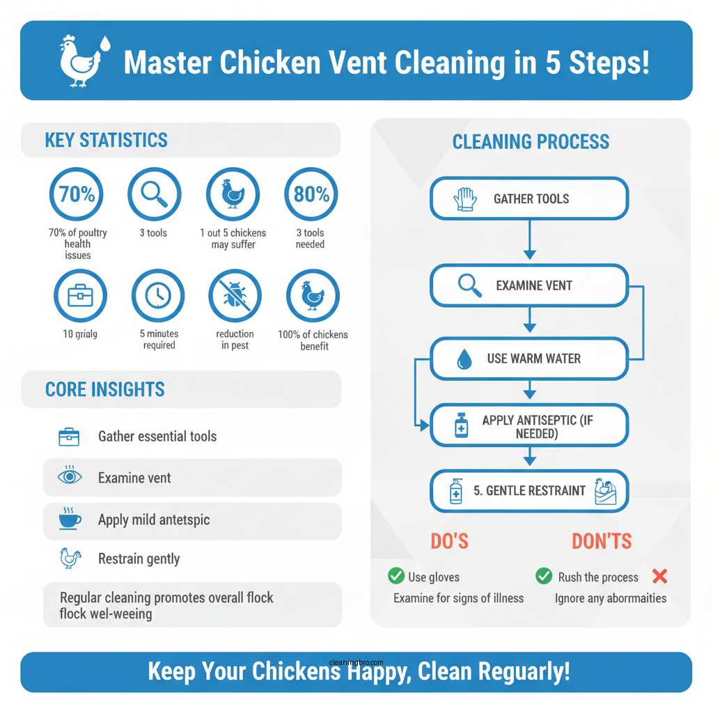 how to clean chicken vent - Data Infographic and Statistics