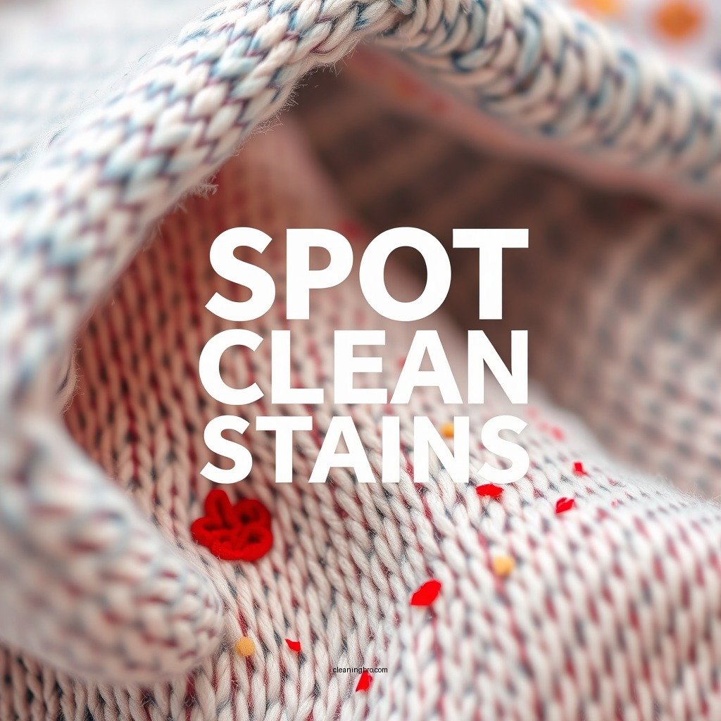Spot Clean Stains - how to clean childrens fabric box