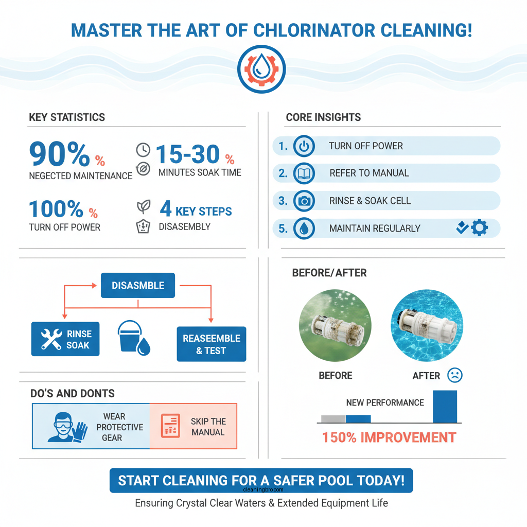 how to clean chlorinator - Data Infographic and Statistics