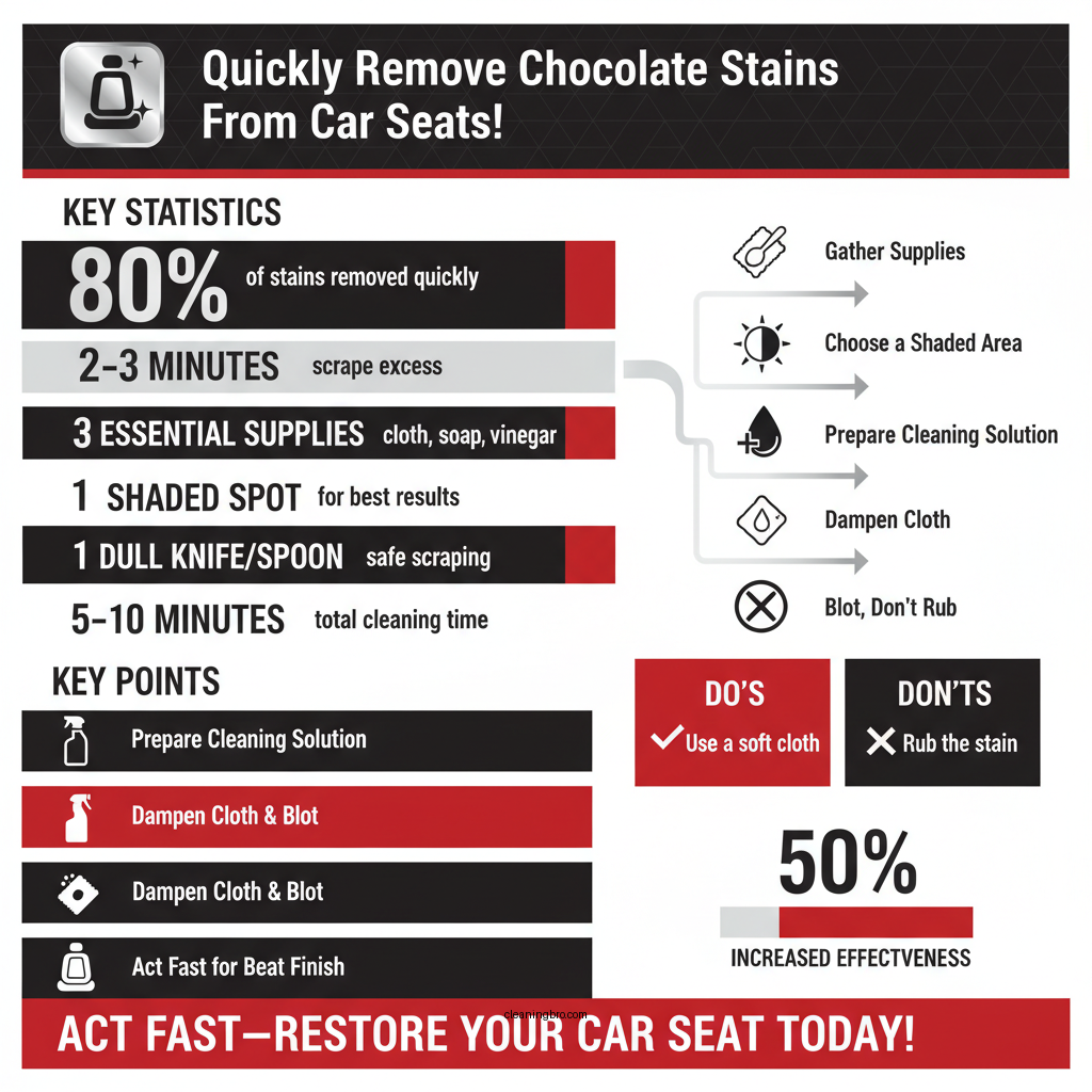 how to clean chocolate from car seat - Data Infographic and Statistics