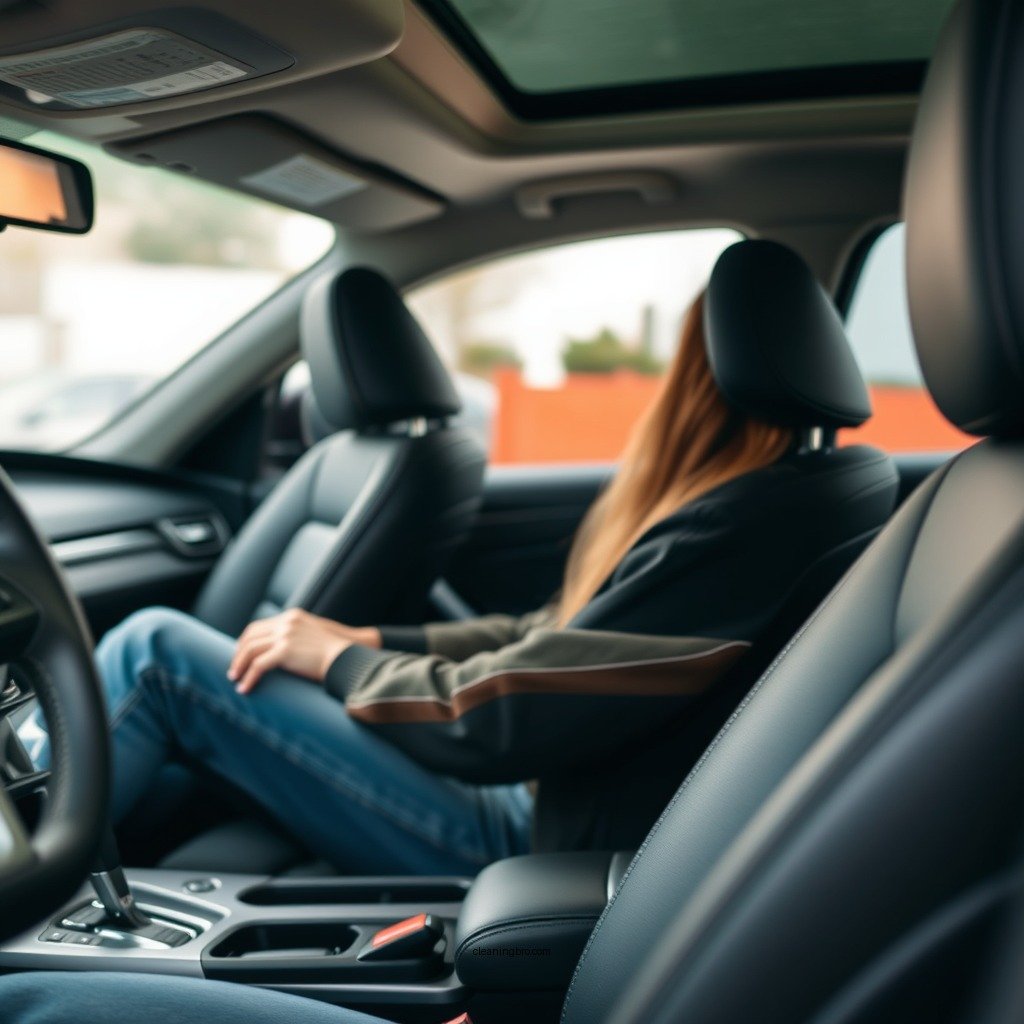 Prepare the Area - how to clean chocolate from car seat