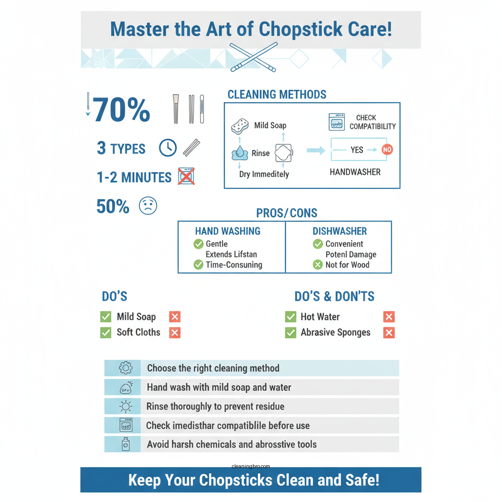 how to clean chopsticks - Data Infographic and Statistics