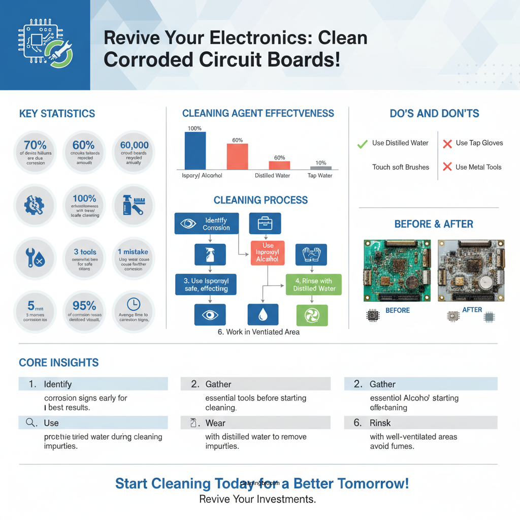 how to clean circuit boards of corrosion - Data Infographic and Statistics