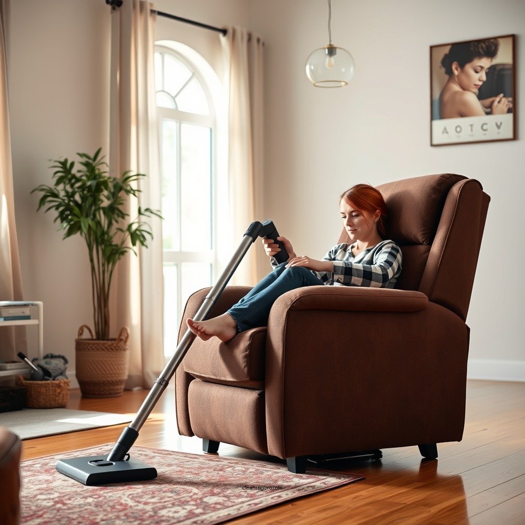 Vacuum the Recliner Thoroughly - how to clean cloth recliner