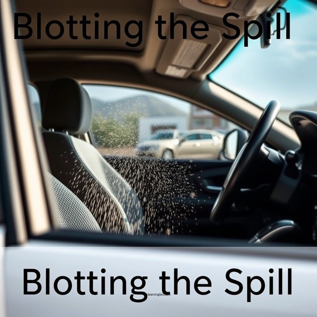 Blotting the Spill - how to clean coffee out of car seat