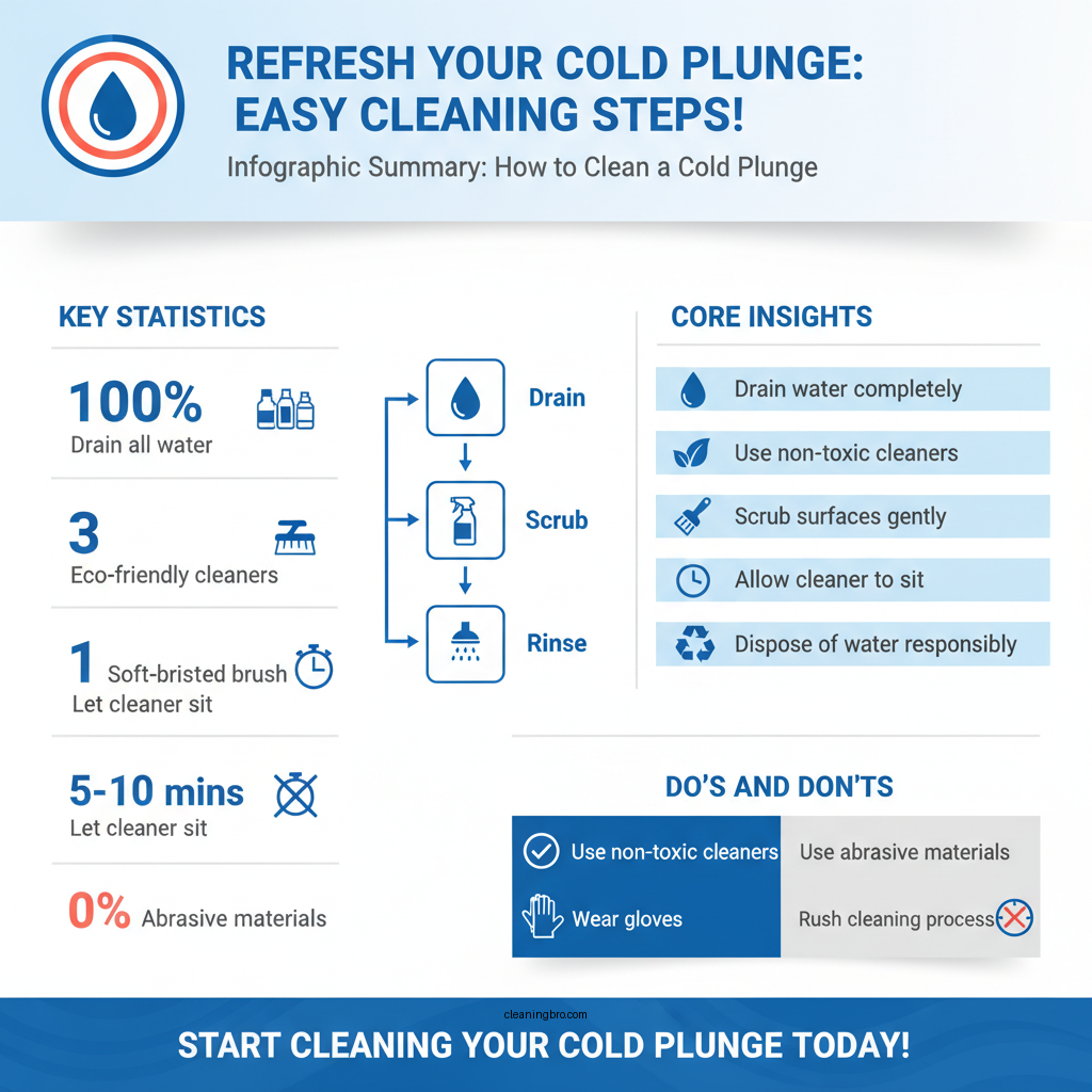 how to clean cold plunge - Data Infographic and Statistics