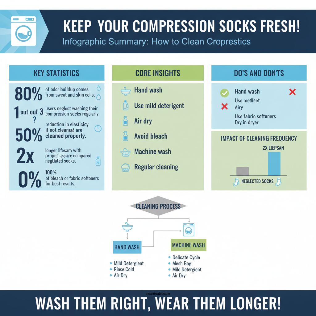how to clean compression socks - Data Infographic and Statistics