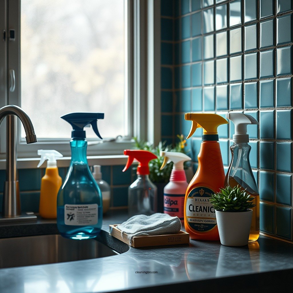 Essential Cleaning Supplies - how to clean concrete countertops