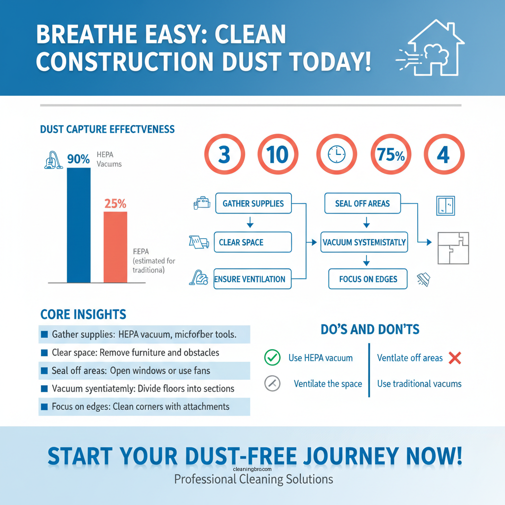 how to clean construction dust from floors - Data Infographic and Statistics