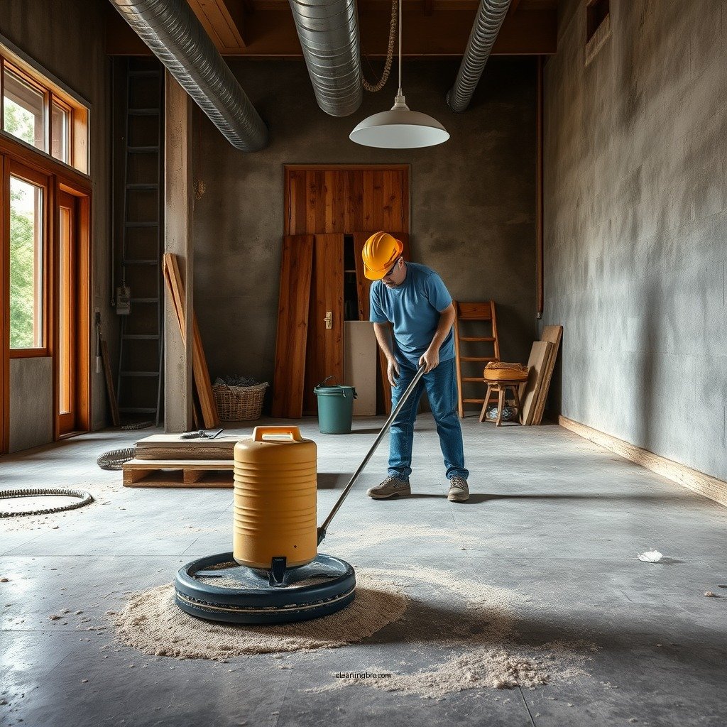 Prepare the Area for Cleaning - how to clean construction dust from floors