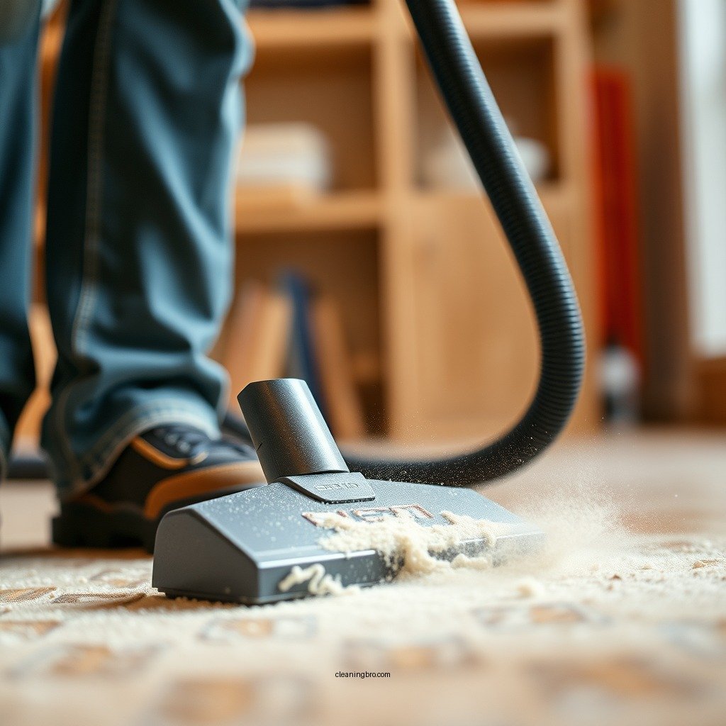 Use a Vacuum Cleaner First - how to clean construction dust from floors