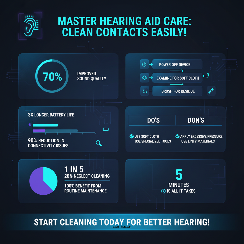 how to clean contacts on rechargable hearing aid - Data Infographic and Statistics