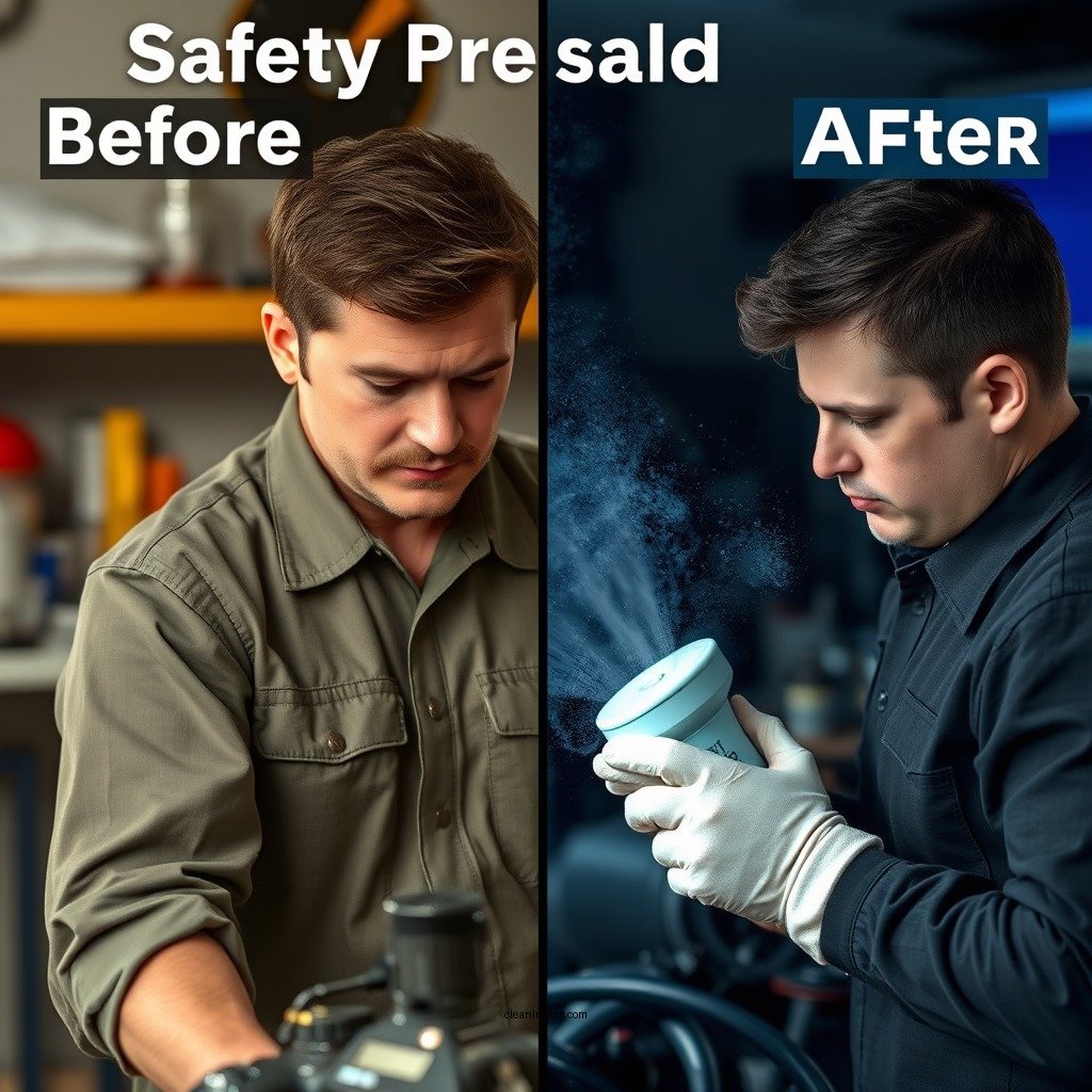 Safety Precautions Before Starting - how to clean coolant off engine