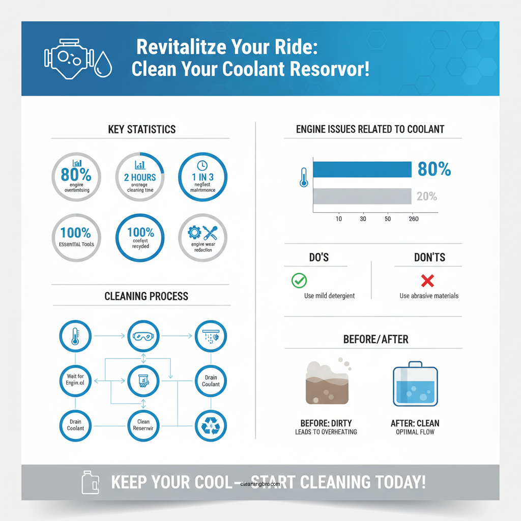 how to clean coolant reservoir - Data Infographic and Statistics