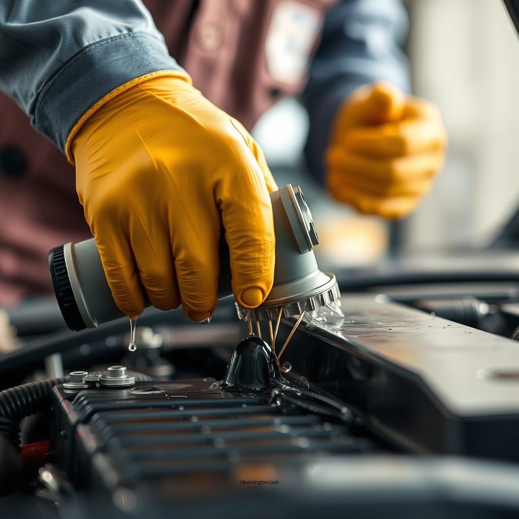 Initial Cleanup Steps - how to clean coolant spill