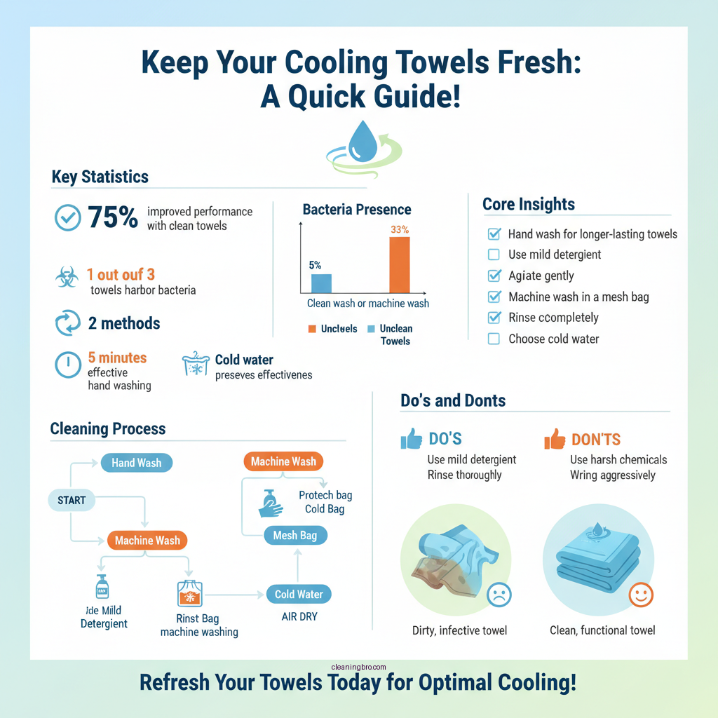 how to clean cooling towels - Data Infographic and Statistics