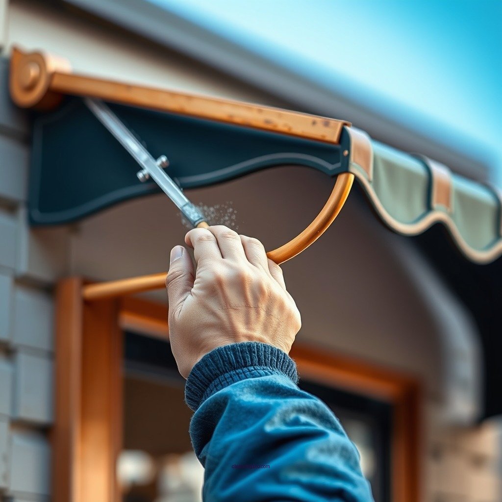 Step-by-Step Cleaning Process - how to clean copper awning