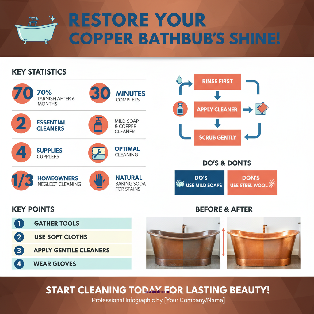 how to clean copper bathtub - Data Infographic and Statistics
