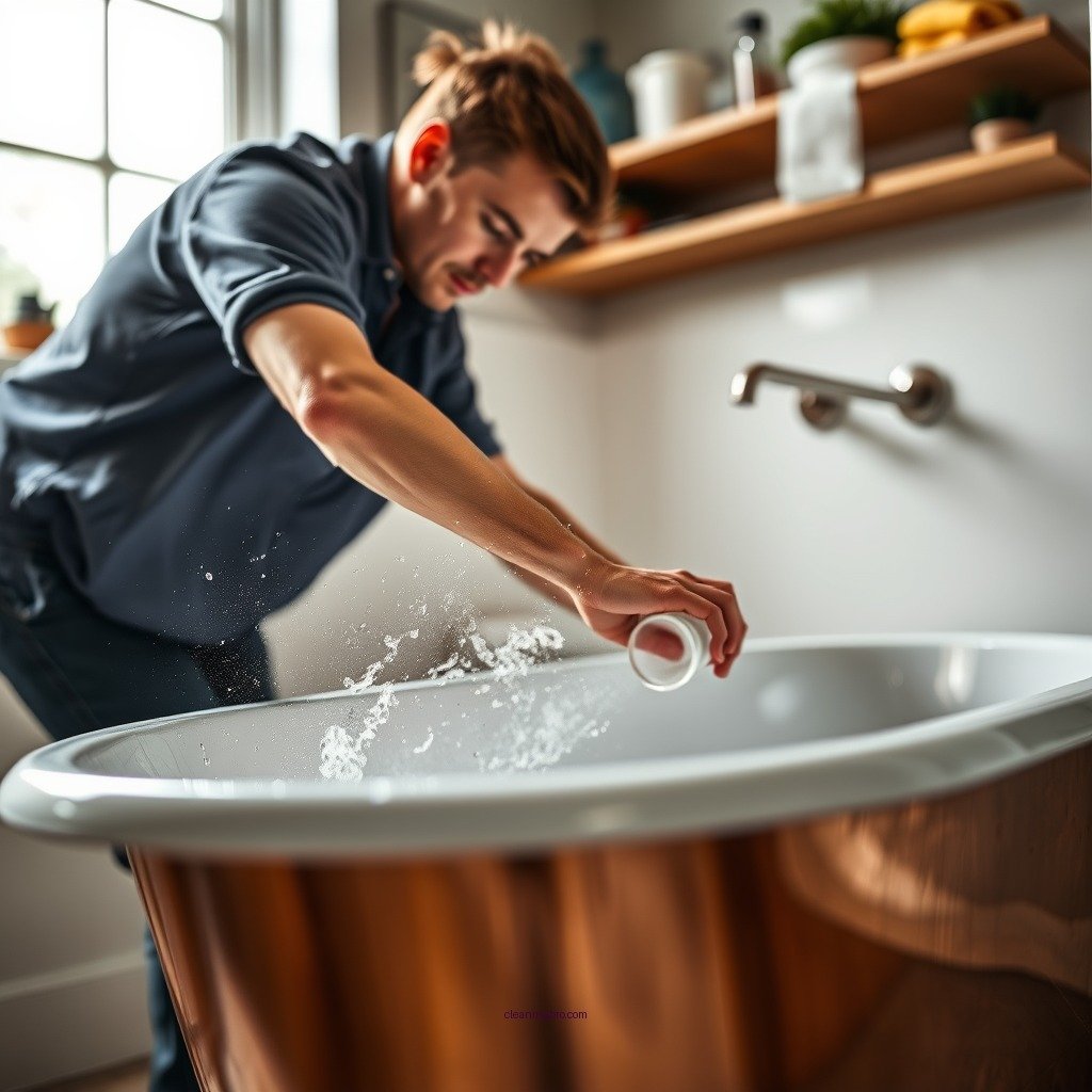 Step-by-Step Cleaning Process - how to clean copper bathtub