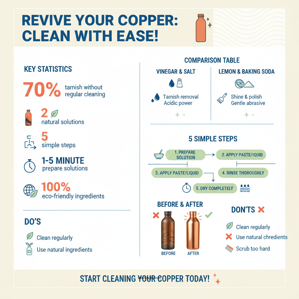 how to clean copper water bottle - Data Infographic and Statistics