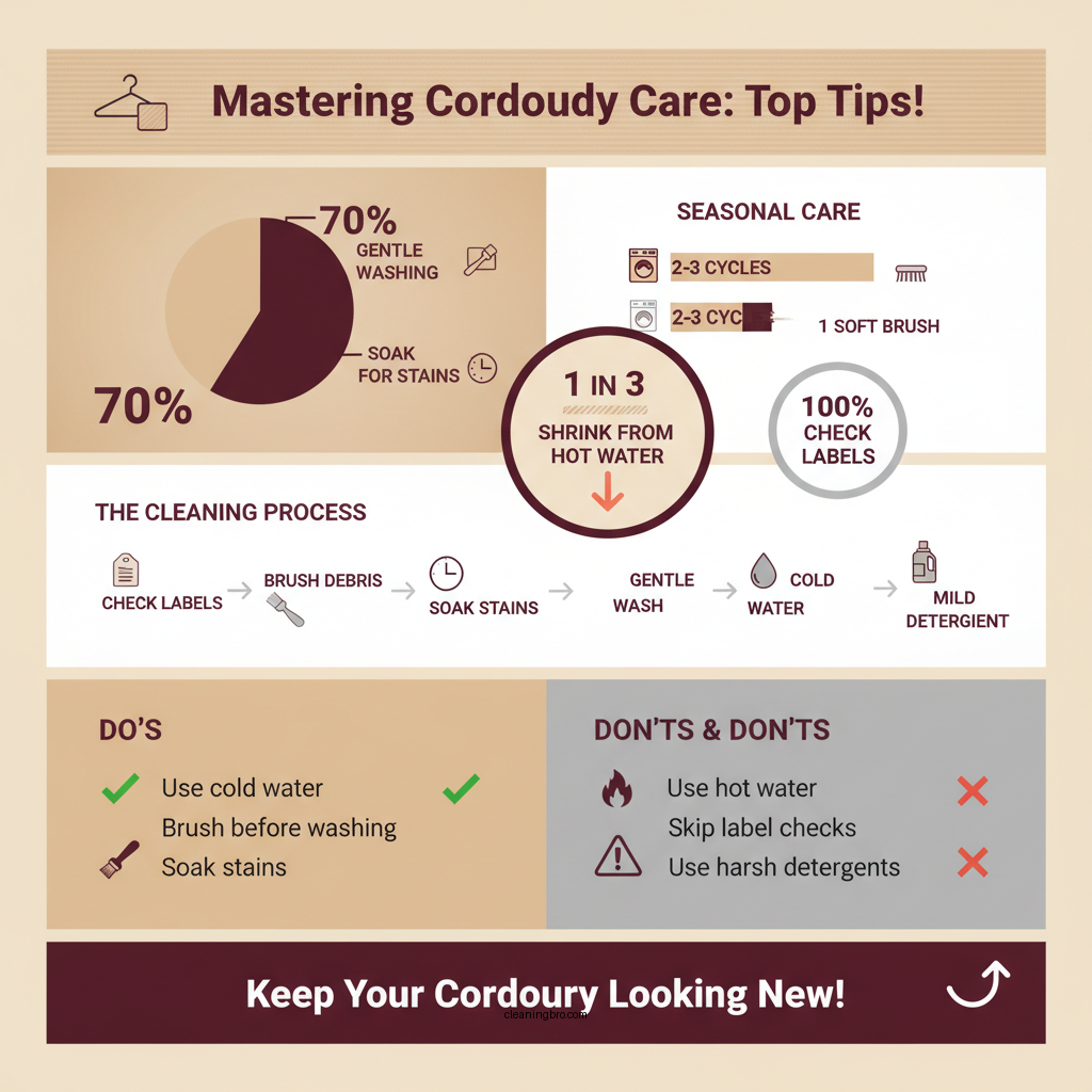 how to clean corduroy - Data Infographic and Statistics