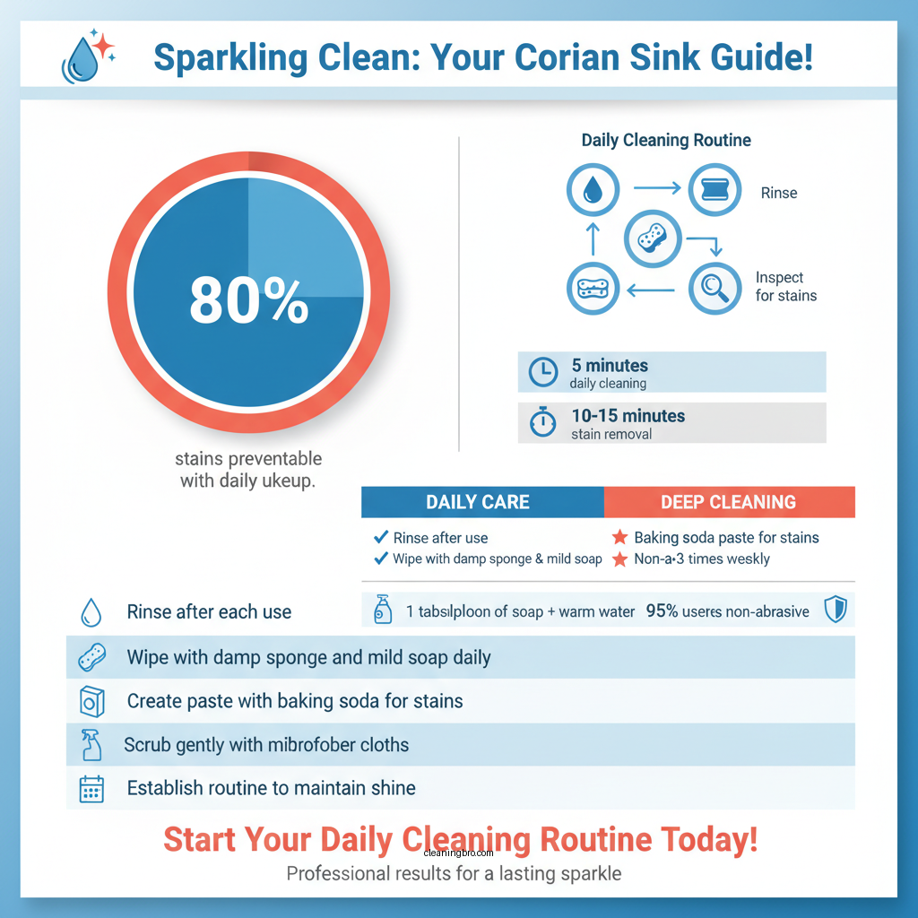 how to clean corian sinks - Data Infographic and Statistics