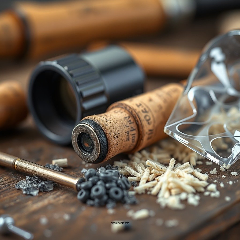 Tools and Materials Needed - how to clean cork fishing rod handles