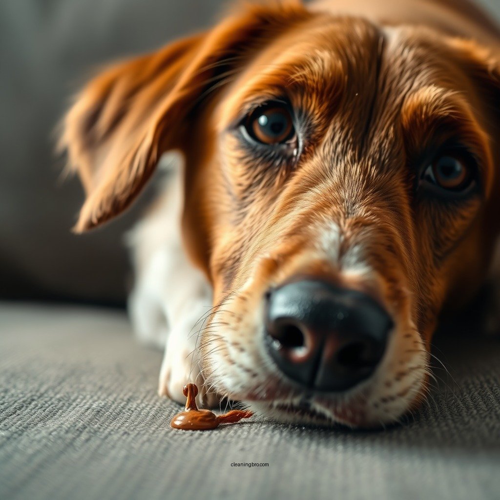 Blotting the Stain - how to clean couch from dog pee