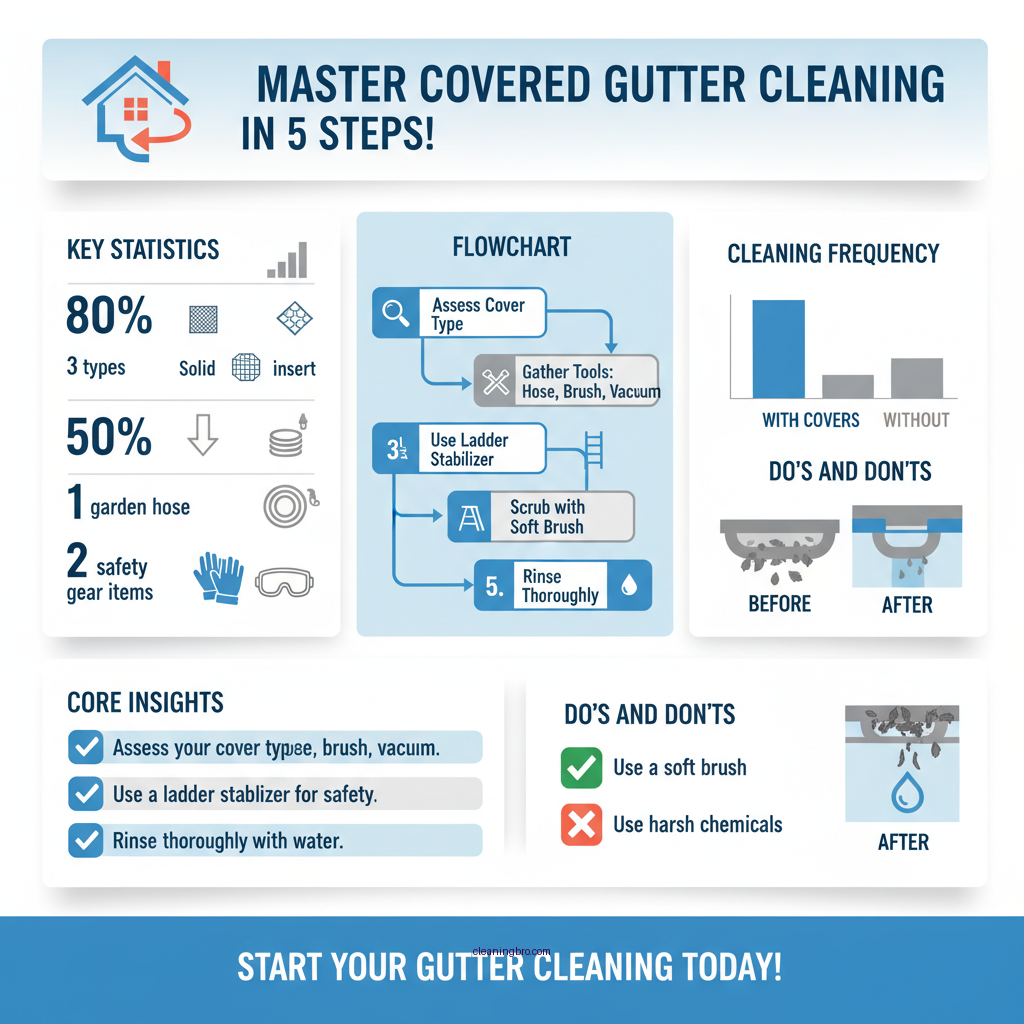 how to clean covered gutters - Data Infographic and Statistics