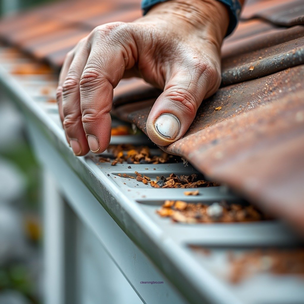 Preparing the Area - how to clean covered gutters