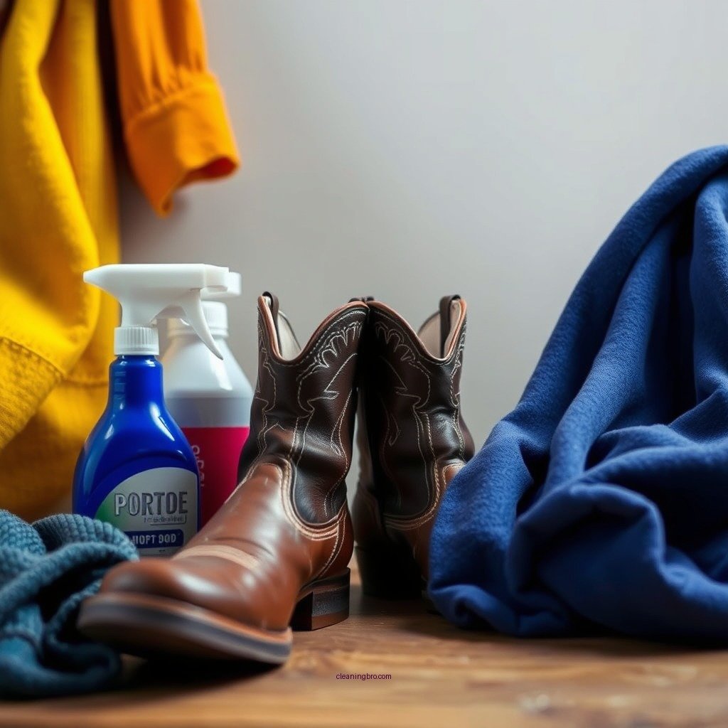 Gather Your Cleaning Supplies - how to clean cowhide boots