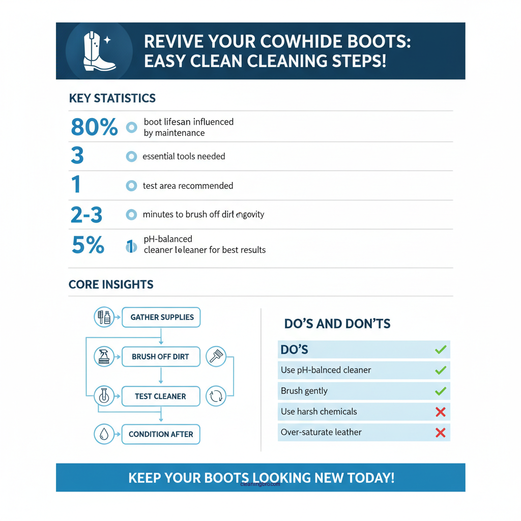 how to clean cowhide boots - Data Infographic and Statistics
