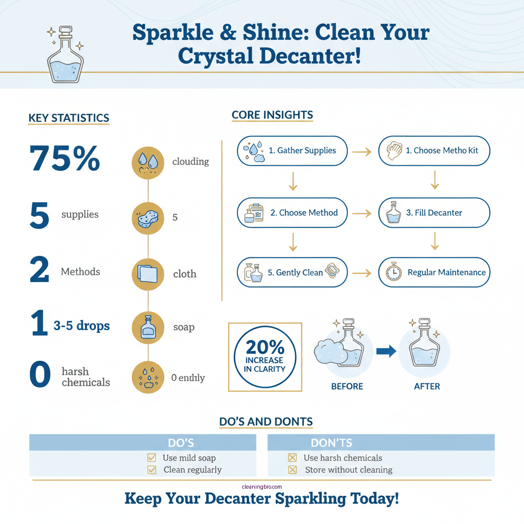 how to clean crystal decanter - Data Infographic and Statistics