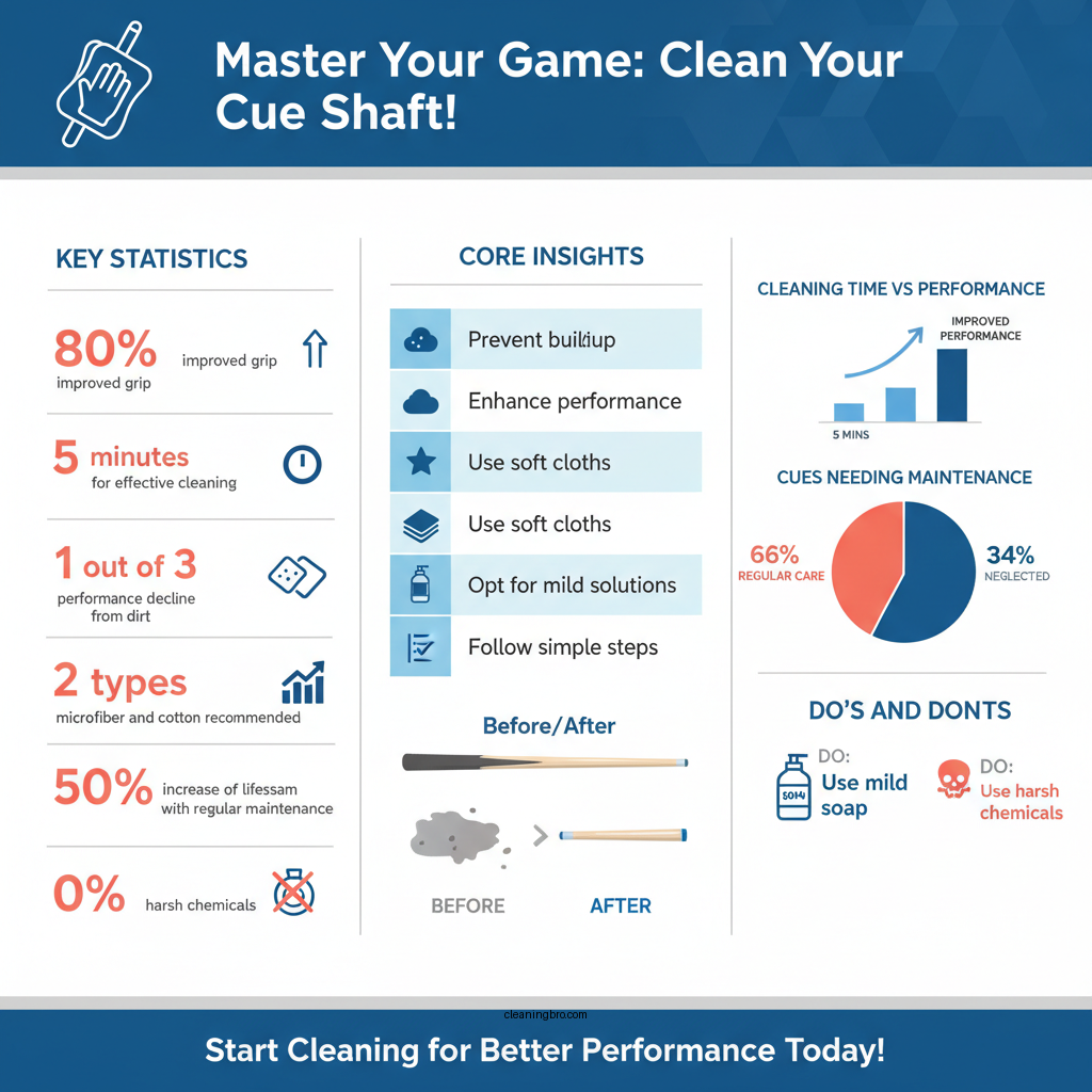 how to clean cue shaft - Data Infographic and Statistics
