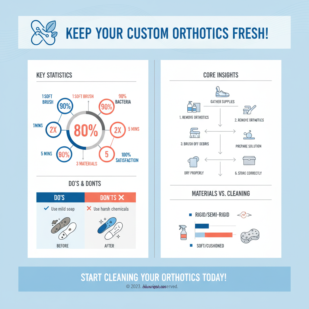 how to clean custom orthotics - Data Infographic and Statistics