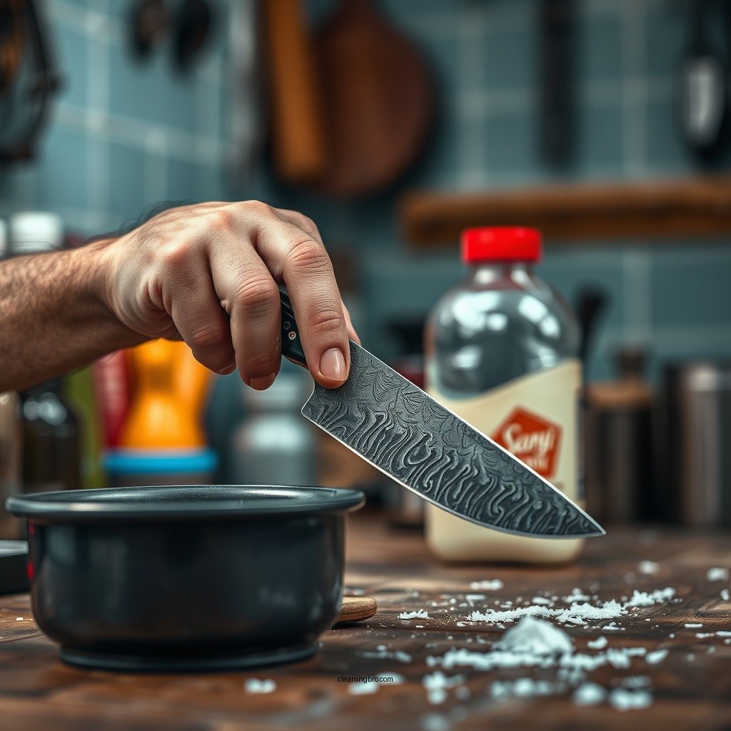 Essential Cleaning Supplies - how to clean damascus steel knives