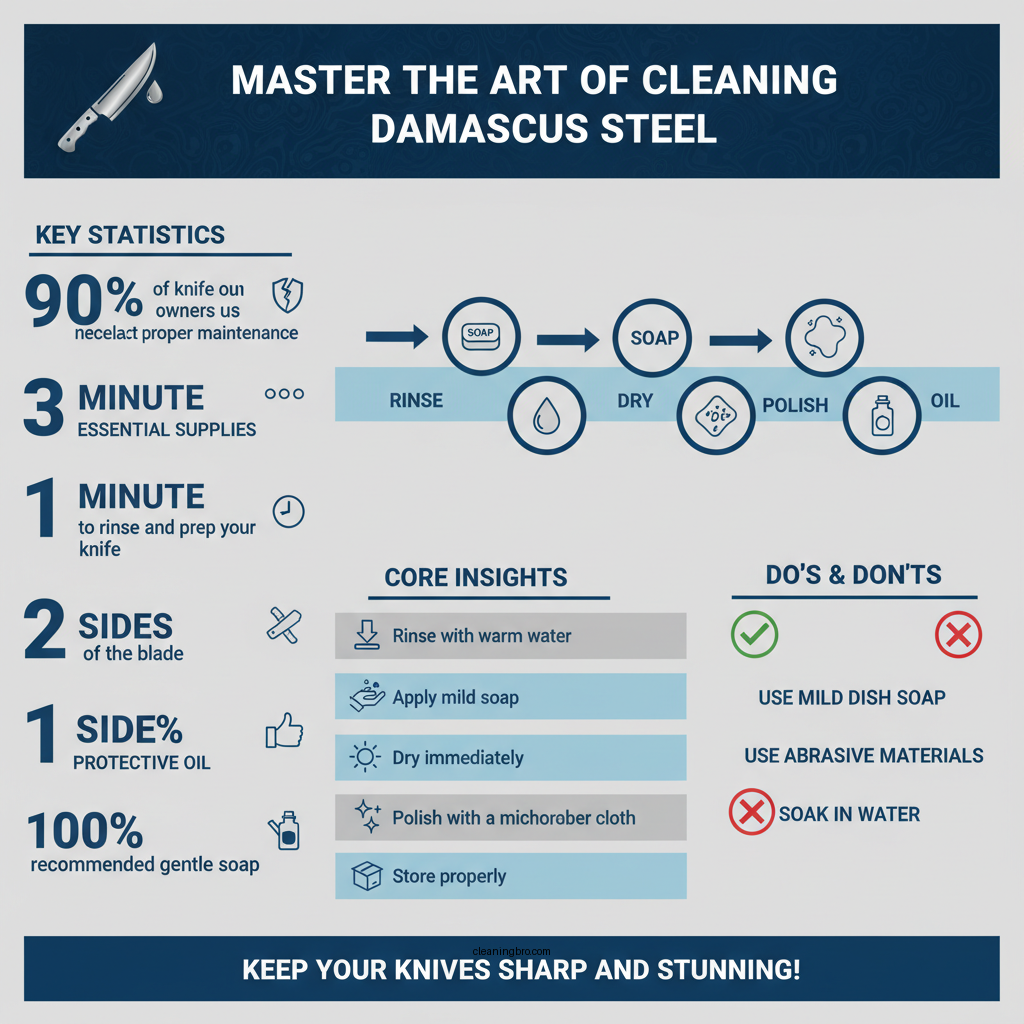how to clean damascus steel knives - Data Infographic and Statistics