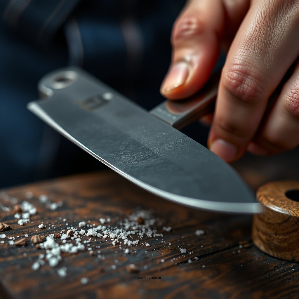 Step-by-Step Cleaning Process - how to clean damascus steel