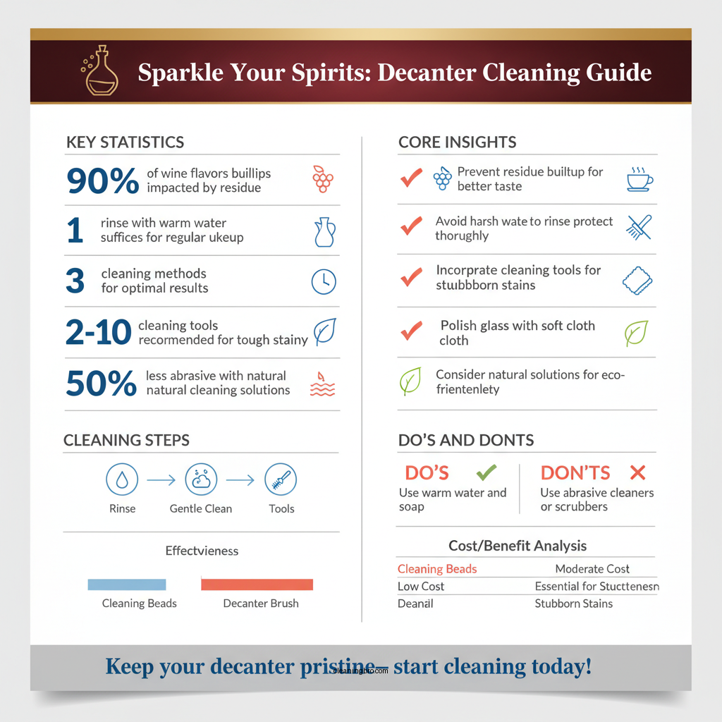how to clean decanter - Data Infographic and Statistics