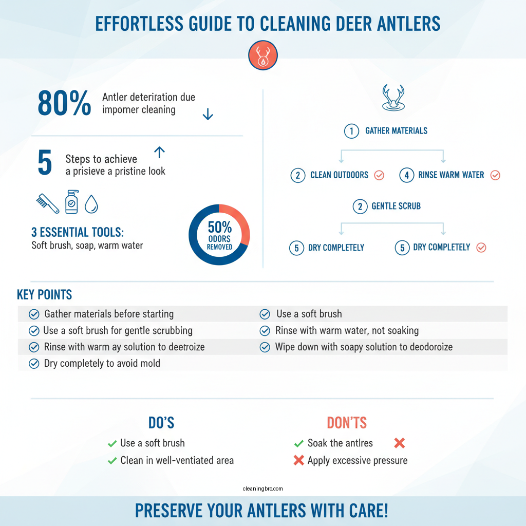how to clean deer antlers - Data Infographic and Statistics